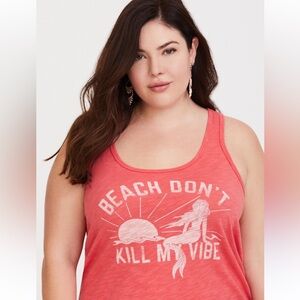 Torrid Pink Graphic Tank Top